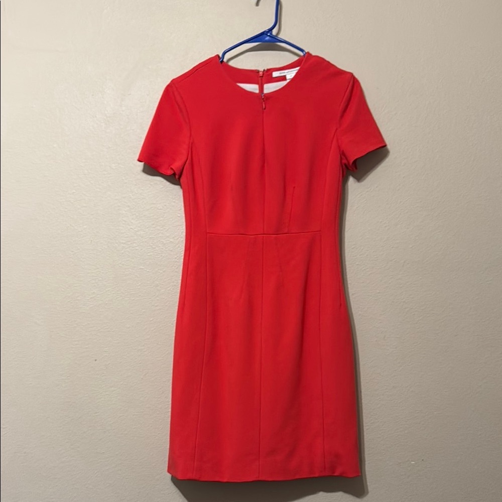 DIANE Von Furstenberg Red Dress Size 4